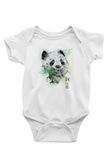 Panda Beyaz Bebek Body - Zıbın