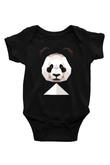 Panda Siyah Bebek Body - Zıbın