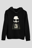 Panda Siyah Unisex Hoodie