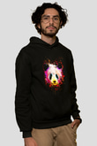 PandaSiyah  Unisex Hoodie