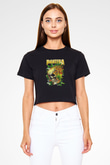 Pantera Siyah Crop Top Tişört