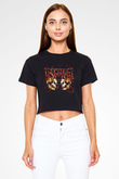 Pantera Siyah Crop Top Tişört