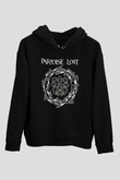 Paradise Lost Baskılı Unisex Siyah Kapüşonlu Sweatshirt