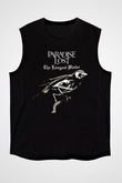 Paradise Lost Baskılı Unisex Siyah Kolsuz Tişört - Tshirt