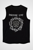 Paradise Lost Baskılı Unisex Siyah Kolsuz Tişört - Tshirt