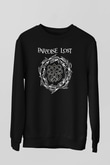 Paradise Lost Baskılı Unisex Siyah Sweatshirt