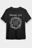 Paradise Lost Baskılı Unisex Siyah Tişört - Tshirt