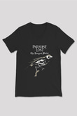 Paradise Lost Baskılı Unisex Siyah V Yaka Tişört - Tshirt
