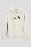 Parkour Baskılı Unisex Ekru Hoodie