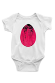 Paskalya Baskılı Beyaz Unisex Bebek Body - Zıbın