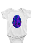 Paskalya Baskılı Beyaz Unisex Bebek Body - Zıbın