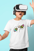 Paskalya Baskılı Beyaz Unisex Beyaz Çocuk Tişört - Tshirt