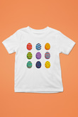 Paskalya Baskılı Beyaz Unisex Beyaz Çocuk Tişört - Tshirt