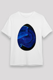 Paskalya Baskılı Unisex Beyaz Tişört - Tshirt