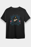 Paskalya Baskılı Unisex Siyah Tişört - Tshirt