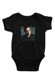 Paul Van Dyk Baskılı Unisex Siyah Bebek Body - Zıbın