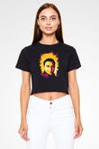 Paul Van Dyk Siyah  Crop Top Tişört