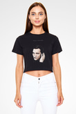 Paul Van Dyk Siyah  Crop Top Tişört