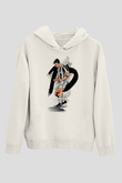 Paulo Dybala Baskılı Beyaz Unisex Kapüşonlu Sweatshirt
