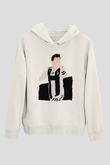 Paulo Dybala Baskılı Beyaz Unisex Kapüşonlu Sweatshirt