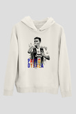 Paulo Dybala Baskılı Beyaz Unisex Kapüşonlu Sweatshirt