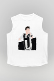 Paulo Dybala Baskılı Beyaz Unisex Kolsuz Tişört - Tshirt