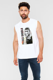 Paulo Dybala Baskılı Beyaz Unisex Kolsuz Tişört - Tshirt