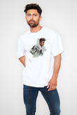 Paulo Dybala Baskılı Beyaz Unisex Oversize Tişört - Tshirt