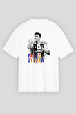 Paulo Dybala Baskılı Beyaz Unisex Oversize Tişört - Tshirt