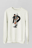 Paulo Dybala Baskılı Beyaz Unisex Sweatshirt