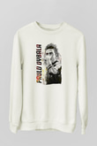 Paulo Dybala Baskılı Beyaz Unisex Sweatshirt