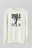 Paulo Dybala Baskılı Beyaz Unisex Sweatshirt