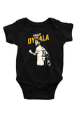 Paulo Dybala Baskılı Unisex Siyah Bebek Body - Zıbın