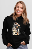 Paulo Dybala Baskılı Unisex Siyah Kapüşonlu Sweatshirt
