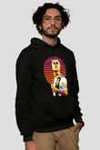 Paulo Dybala Baskılı Unisex Siyah Kapüşonlu Sweatshirt