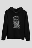 Paulo Dybala Baskılı Unisex Siyah Kapüşonlu Sweatshirt