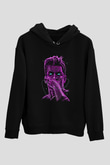 Paulo Dybala Baskılı Unisex Siyah Kapüşonlu Sweatshirt