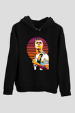 Paulo Dybala Baskılı Unisex Siyah Kapüşonlu Sweatshirt
