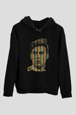 Paulo Dybala Baskılı Unisex Siyah Kapüşonlu Sweatshirt