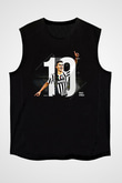 Paulo Dybala Baskılı Unisex Siyah Kolsuz Tişört - Tshirt