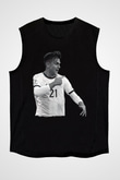 Paulo Dybala Baskılı Unisex Siyah Kolsuz Tişört - Tshirt