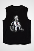 Paulo Dybala Baskılı Unisex Siyah Kolsuz Tişört - Tshirt