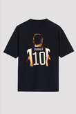 Paulo Dybala Baskılı Unisex Siyah Oversize Tişört - Tshirt