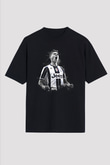 Paulo Dybala Baskılı Unisex Siyah Oversize Tişört - Tshirt
