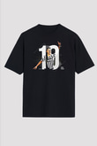 Paulo Dybala Baskılı Unisex Siyah Oversize Tişört - Tshirt