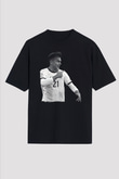 Paulo Dybala Baskılı Unisex Siyah Oversize Tişört - Tshirt