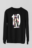 Paulo Dybala Baskılı Unisex Siyah Sweatshirt