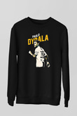 Paulo Dybala Baskılı Unisex Siyah Sweatshirt