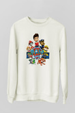 Paw Patrol Beyaz Unisex Sweatshirt