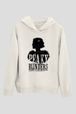 Peaky Blinders Baskılı Beyaz Unisex Hoodie